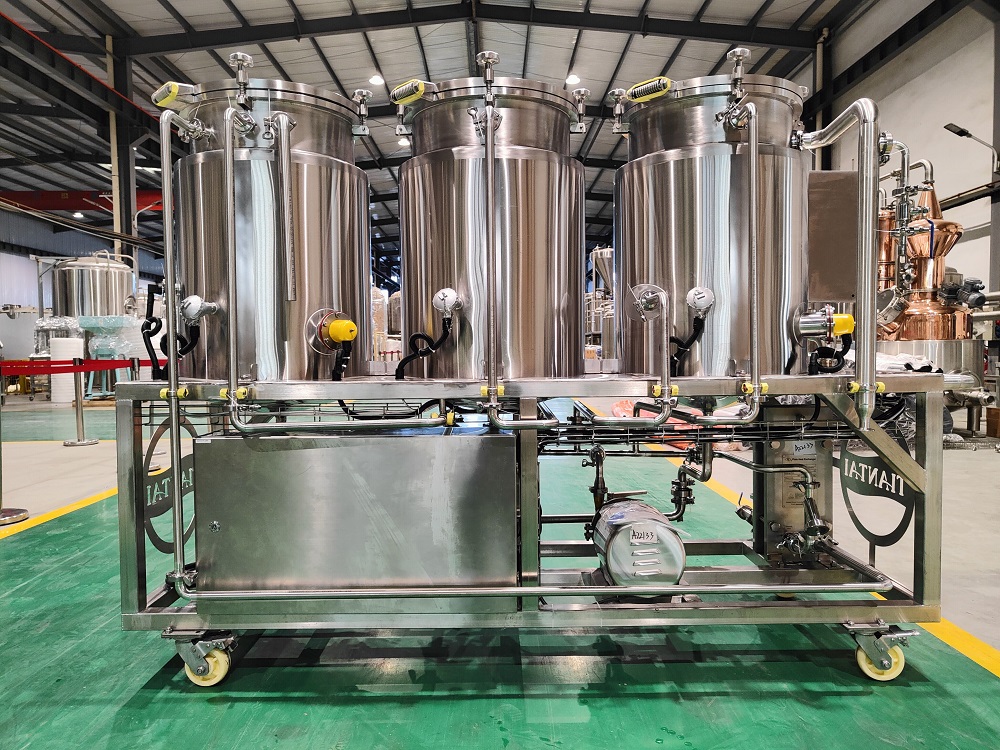 天泰100L小型啤酒酿造设备 糖化设备带热水
